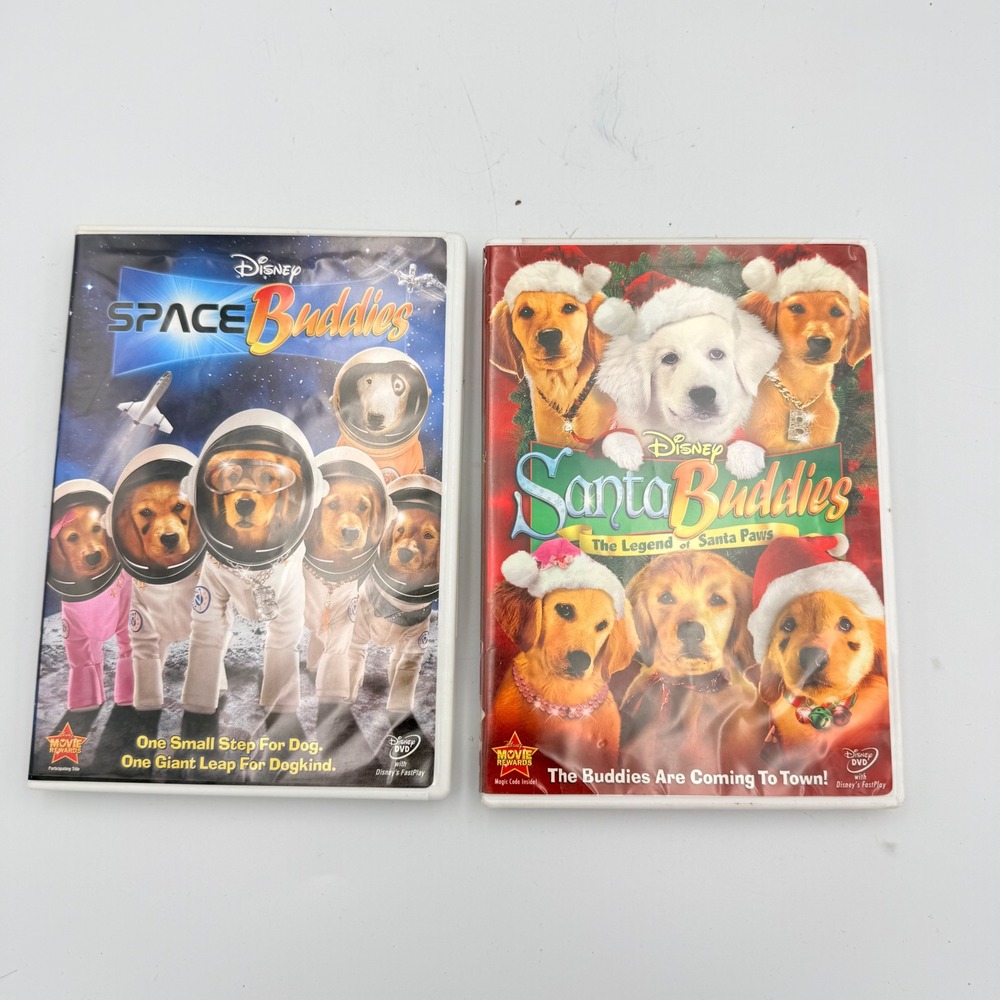 Disney Space Buddies and Santa Buddies DVD Lot Talking Puppies 2009 Family Films